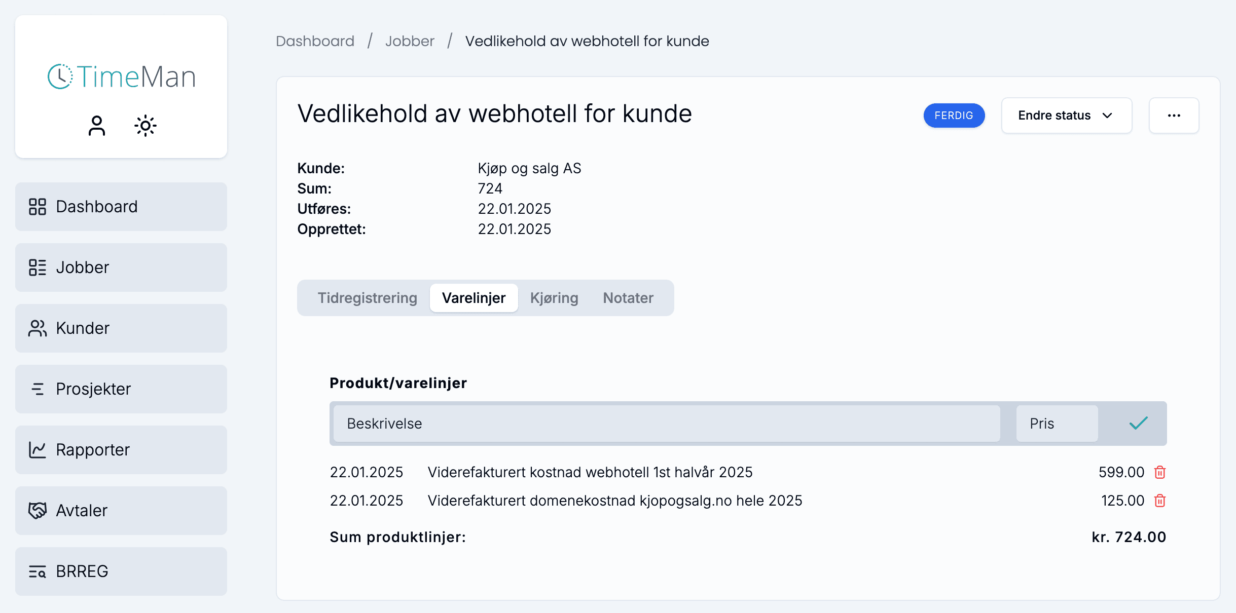 Tidregistrering